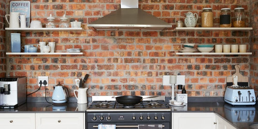 Face brickwork Lounge and open plan kitchen